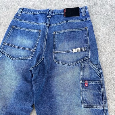 Vintage Y2K Southpole Blue Baggy Carpenter Red Tab Jeans Mens Size