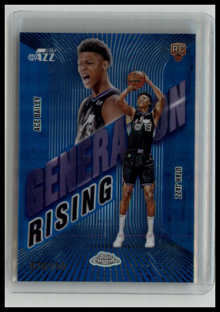 2025-26 Topps Chrome #GR-5 Ace Bailey Generation Rising Blue #/150 (RC)