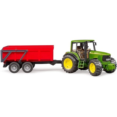 Bruder 02057 - Traktor John Deere 6920 mit Wannenkippanhänger