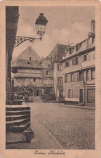 GERMANY ROTHENBURG OB DER TAUBER CHURCH SQUARE