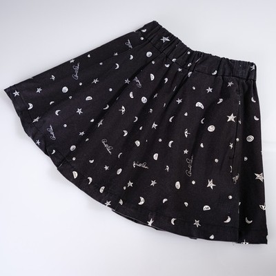 Arnold Palmer Girls Skirt Black Star Moon Pattern Size 3T 4T Kawaii Japan Y2K