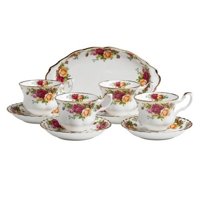 Royal Albert Old Country Roses 9-piece Completer Tea Set | eBay