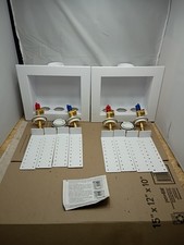 Lot Of 2 Oatey Quadtro Washing Machine Outlet Box 1/2" PEX  2" PVC Hub 38528 OB