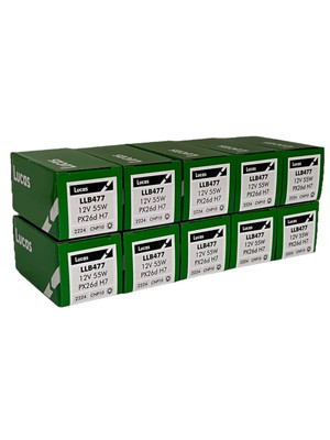 20x Lucas H7 LLB477 Auto KFZ Scheinwerfer Scheinwerfer Abblendlicht Birnen 12V 55W PX26d