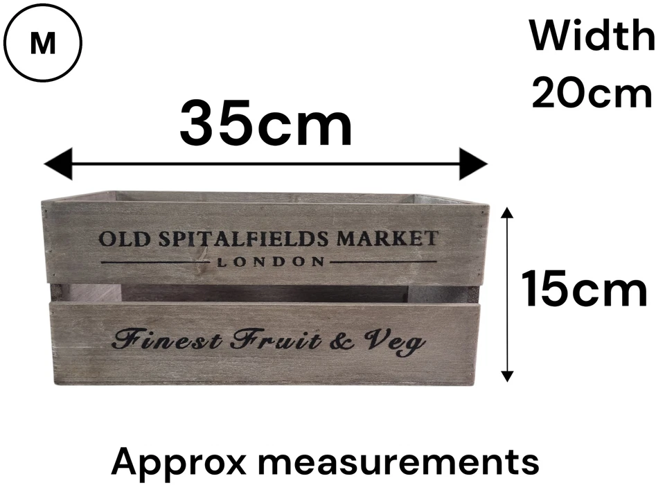 Old Spitalfields Market Wooden Rustic Handmade Storage Crates - Image 3 of 4