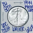 1944 BU UNCIRCULATED WALKING LIBERTY SILVER HALF DOLLAR AUTHENTIC U.S. MINT 6168