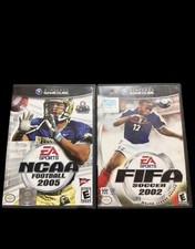 2005 NCAA FOOTBALL  & FIFA 2002 Soccer Futbol Nintendo GameCube Games Lot