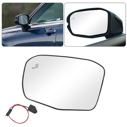 Driver Left Mirror Glass With Blind Spot Sensor Heated For Honda CRV 2023-2025