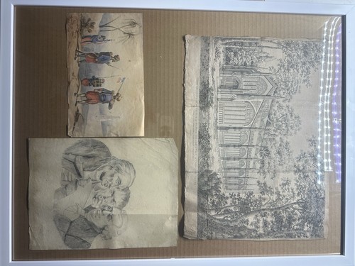 Framed Rare Antique Print Trio Georgian Satire Ottoman Royal Engraving - Picture 3 of 21