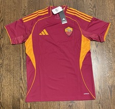 Adidas AS Roma 25/26 Home Stadium Jersey Burgundy JP4184 Size M