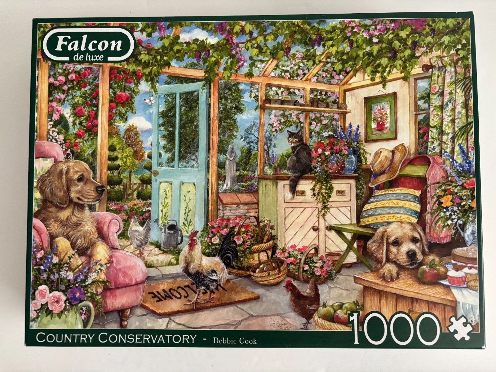 Falcon Country Conservatory 1000 Piece Puzzle Made & Complete