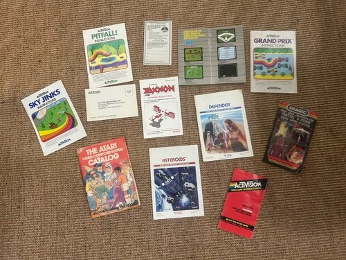 Vintage Gaming Atari Brochures And Instructions, Mailers, Etc.- 100% Originals