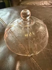 Indiana Pink Depression Glass Madrid Butter Dish Lid Only Excellent Condition