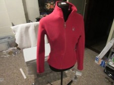 SPYDER Hot Pink Ribbed Knit Zip Core Sweater Jacket Women  s Small