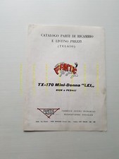 Fantic Motor Lei 50 TX 170 Kick-Pedali 1974 catalogo ricambi TELAIO originale