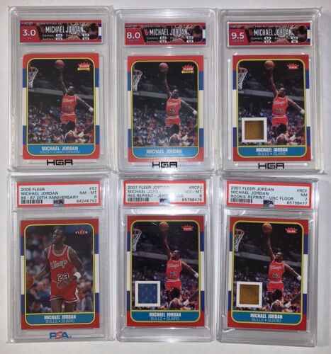 MICHAEL JORDAN Ogni carta mai scegli tu inserti auto Rookie classificati grezzi 1986-95 - Foto 1 di 256