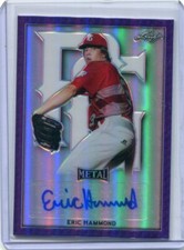 2020 Leaf Perfect Game All-American Metal Purple Eric Hammond Auto 25/25