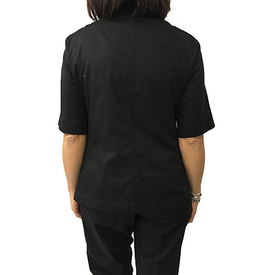 Veste Femme ELENA MIRÒ - Manches Courtes - Noir - 97% Coton, 3% élasthanne - Neuve Avec étiquettes