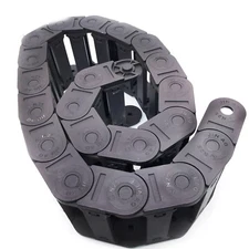 US Stock 1M 1000mm Black Long Nylon Cable Drag Chain Wire Carrier 25 x 77mm