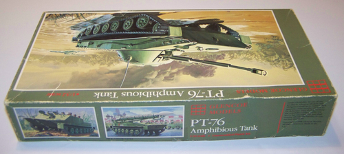 Glencoe Models 1/32 PT-76 Amphibious Tank No. 06401 Open Box Sealed Parts - Picture 4 of 6