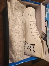 New! RIPNDIP HIGH Shoes - White Edition Men’s Size 12 Cat White Skate
