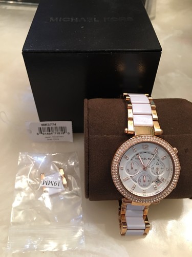 Michael Kors Parker Rose Gold \u0026 White 