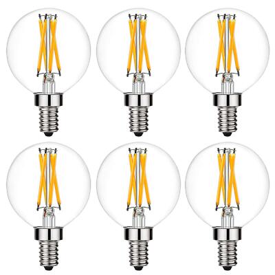 e12 led dimmable g16.5 Light Bulb 6W Equal 60 Watt 600lm AC120V e12 Candelabr...