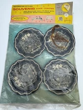 Vintage Medium MFG CO Souvenir State Coaster Set COLORADO 