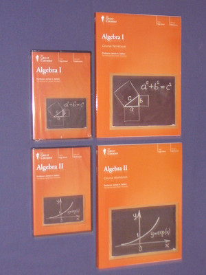 Teaching Co Great Courses  DVDs :      ALGEBRA  I  & II   Combo      Brand New  