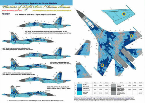 Foxbot 32-004 1/32 Decal for Numbers for Sukhoi Su-27S Ukranian Air Forces - Bild 7 von 12