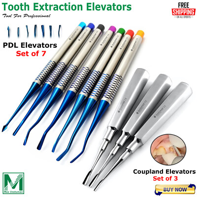 Dental Tooth Extraction Extracting Luxating Root Tip Elevator Implant Surgical