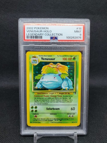 2002 Venusaur 18/110 Legendary Collection Holo Rare PSA 9 Pokemon TCG