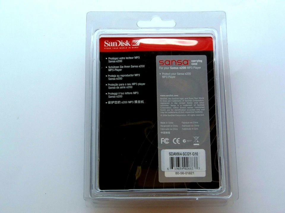 Estojo de silicone Sandisk Sansa e-200/e250/e260/e270/e280 MP3 player cinza - Imagem 2 de 3