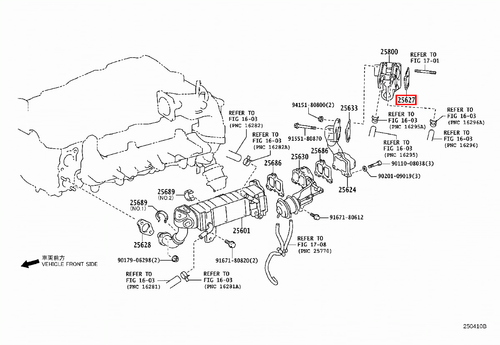 Genuine Toyota Prado 150 120 90 Series KDJ 1KD 3.0 Diesel EGR Valve Gasket - Picture 15 of 20