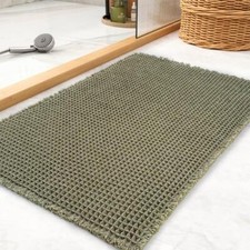 Waffle Bath Mat Rug Super Absorbent Non Slip Bath Mats for Bathroom Mat Ultra...