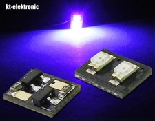 10 x Moba Haus-Beleuchtung UV 390nm  mit 2 LEDs 5-24 Volt LED-Modul mit 20mA KSQ