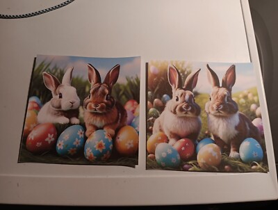 2 SHEETS FOR MAKE LAY OUT CARDS 14X14 CM NEW (C228) EASTER