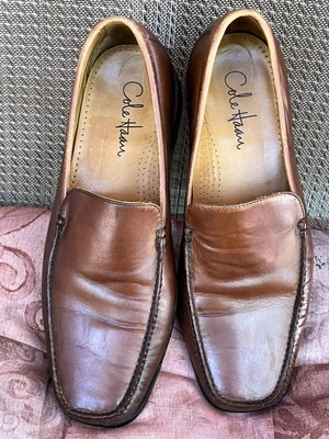 Cole Haan Mens Size 10 M Brown Leather Slip On Loafers Shoes 