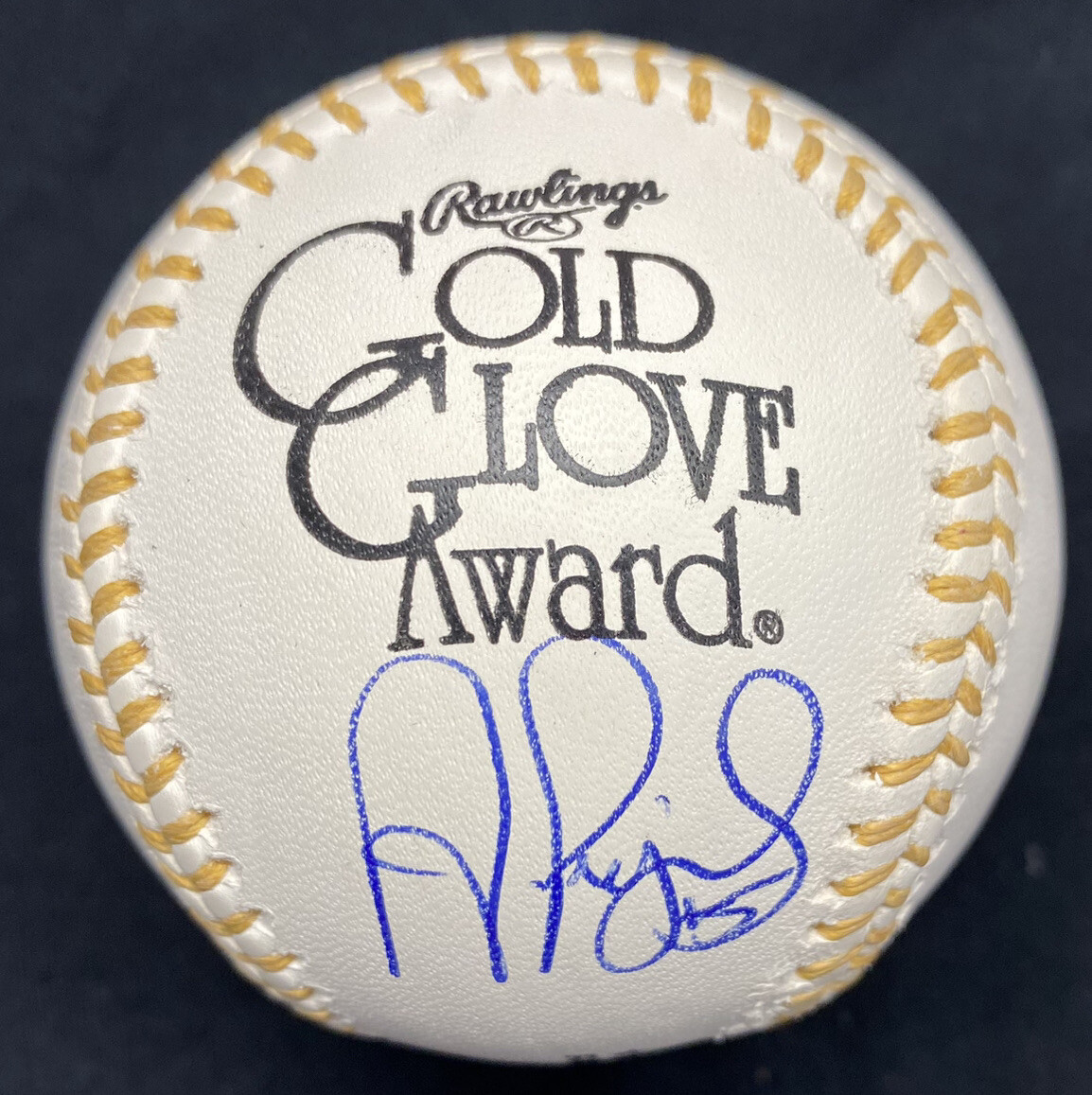 Albert Pujols Autographed Signed Gold Glove Logo Baseball Beckett Witness Holo Only 