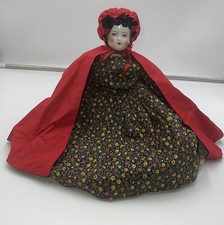 Antique China Head, Legs And Feet Shoes 15 In. Doll With Cloth Body