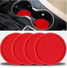 SINGARO Car Cup Coaster, 4PCS Universal Non-Slip Cup Holders Embedded in Ornamen