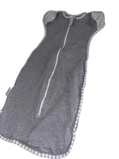 Insular Baby Swaddle Gray White Sz Large 8-12Kg Zipper