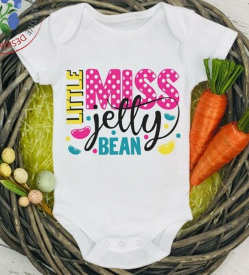 NEW! Little Miss Jelly Bean Easter Fun Kids Baby T-shirts | eBay