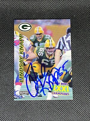 Lindsay Knapp Green Bay Packers SB XXXI 1997 Playoff Signed Auto
