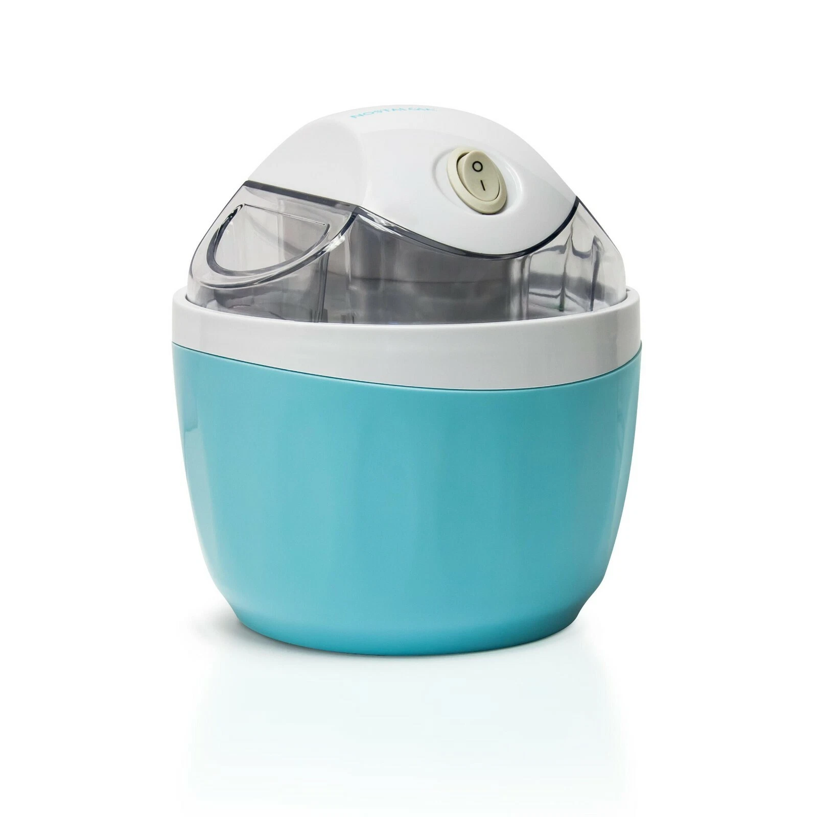 Nostalgia Electric Ice Cream Maker Electric Non-Stick Gel Canister, 0.5 Qt. Aqua