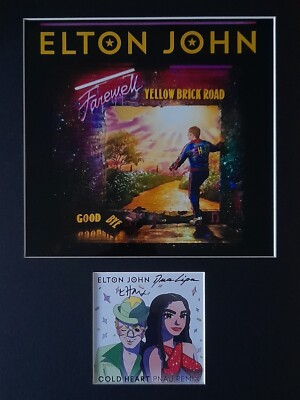 Original Elton John signiertes Autogramm Abschied gelbe Ziegelstraße
