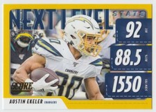 Austin Ekeler 2020 Score Next Level Stats Gold #7 LA Chargers