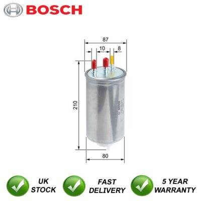 Fuel Filter Bosch Fits Dacia Duster 2010-2018 1.5 dCi + Other Models