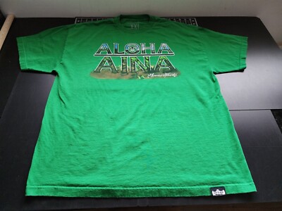 Hawaii s Finest GREEN t-shirt HIFI Men's Size 2XL 2015 ALOHA AINA