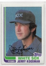 1982 Topps Baseball Card #714 Jerry Koosman-White Sox